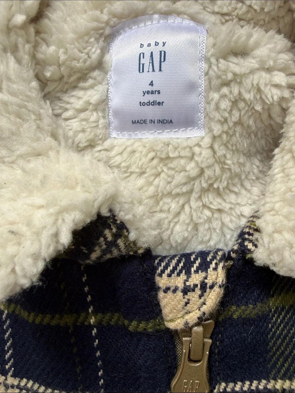 GAP cozy plaid